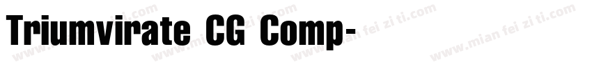 Triumvirate CG Comp字体转换